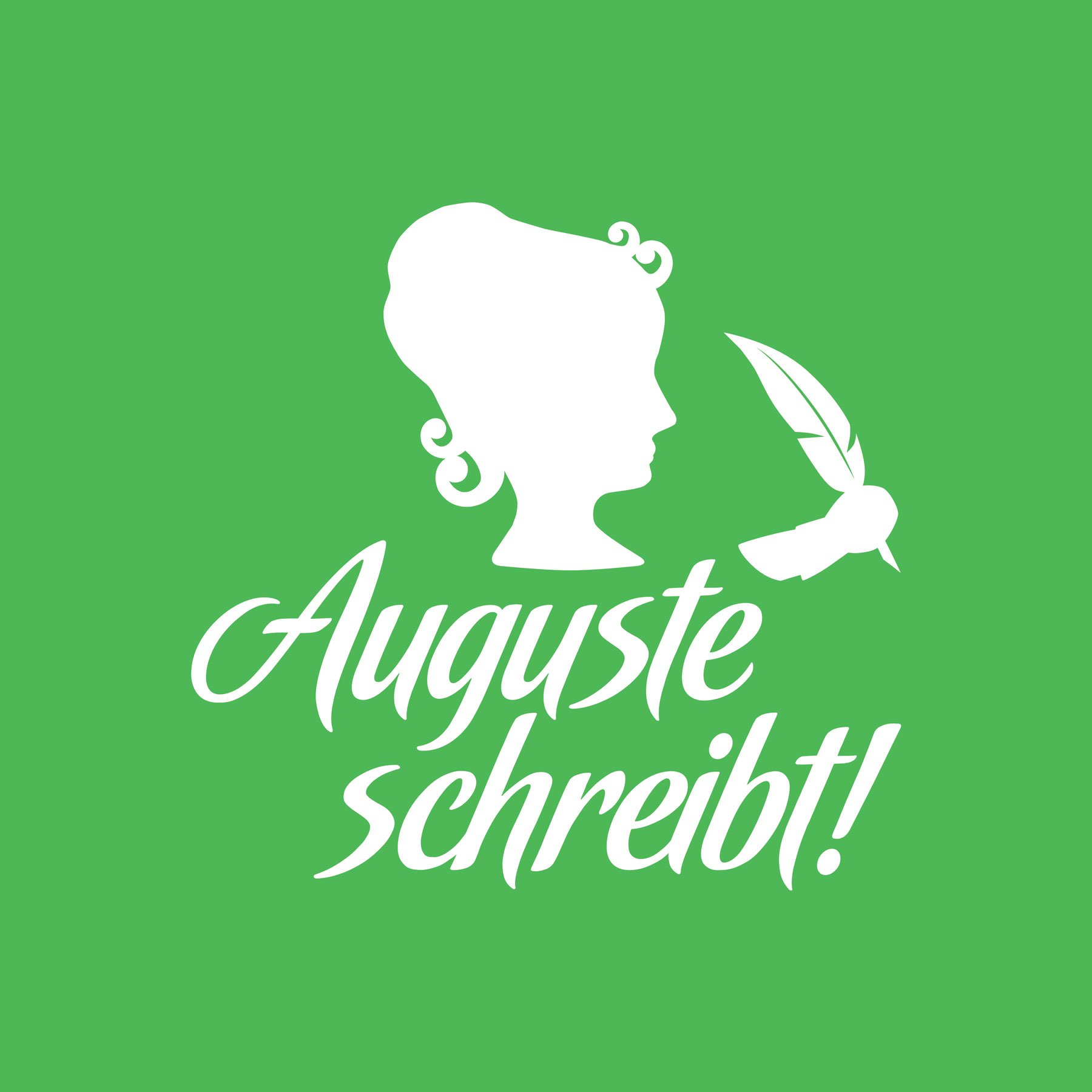 Auguste schreibt Icon mit Füllfeder