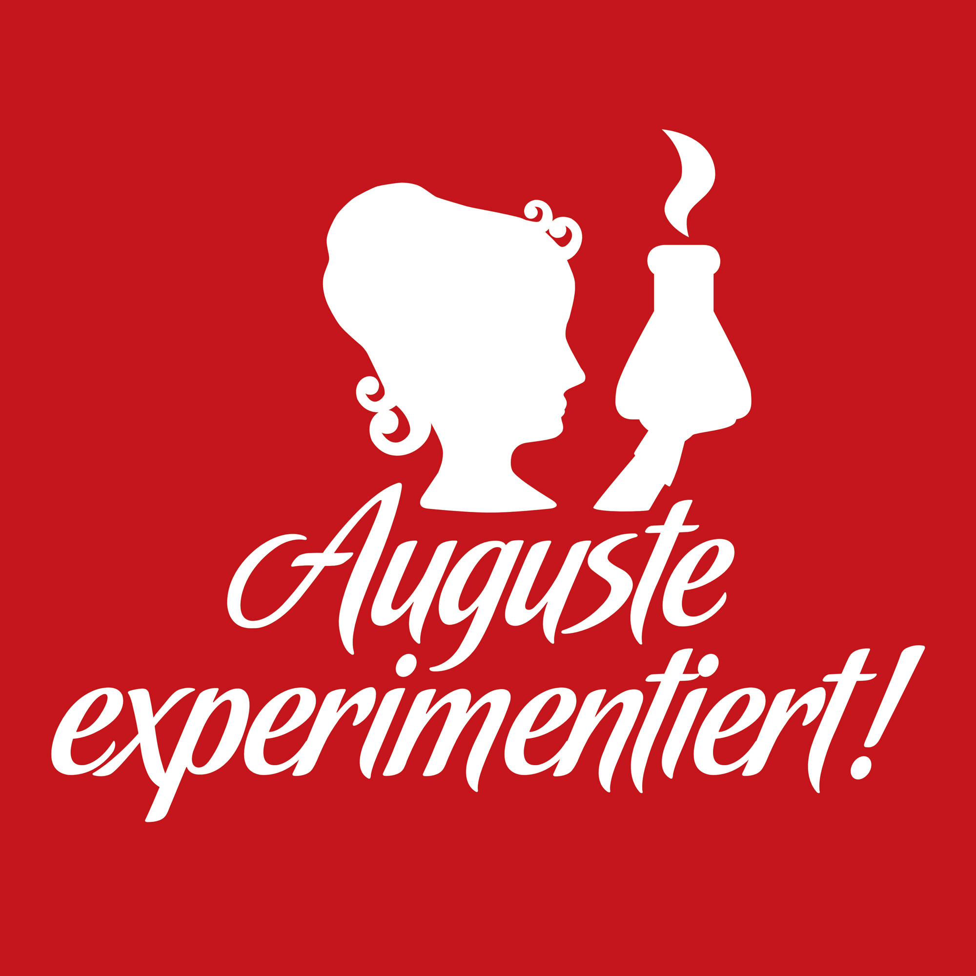 Auguste experimentiert als Chemie Logo