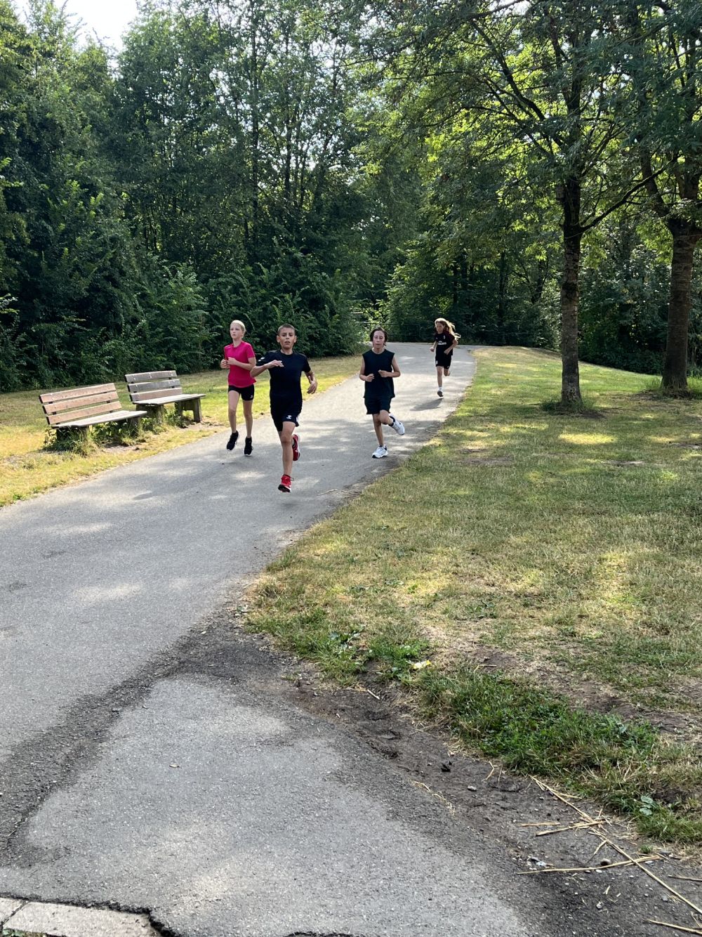 Spendenlauf: Vier Läufer