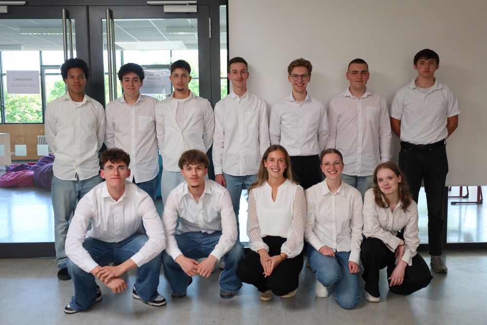 Die drei Teams, die beim Wettbewerb business@school antraten