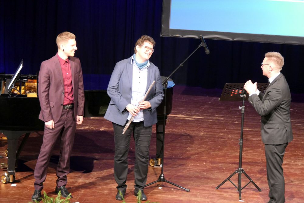 StDin Dorothea Straub und StR Jan-Marco Schäfer beim Neujahrsempfang