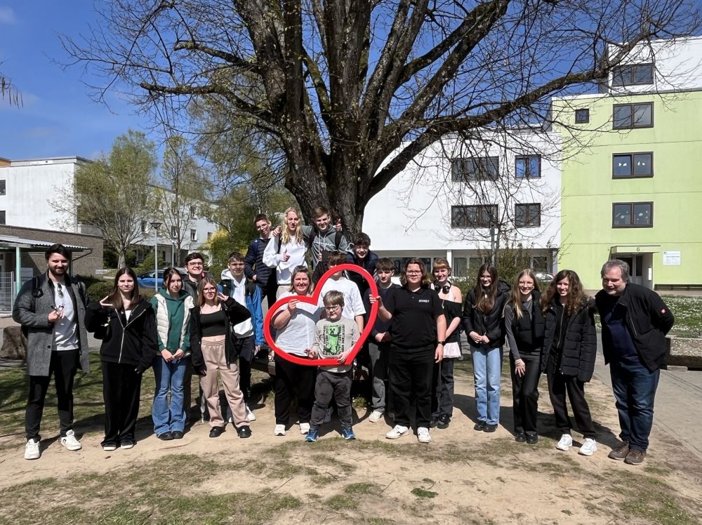 Gruppenfoto der 9c bei der Johannes Diakonie