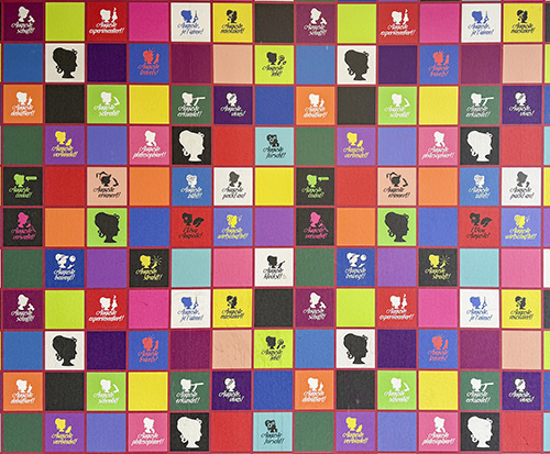 Artwork im Eingangsbereich des Auguste-Pattberg-Gymnasium