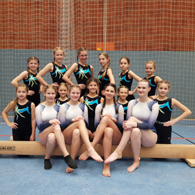 Gruppe Gerätturnerinnen vom APG