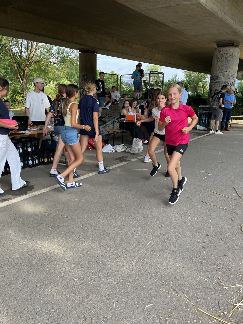Spendenlauf: Im Ziel