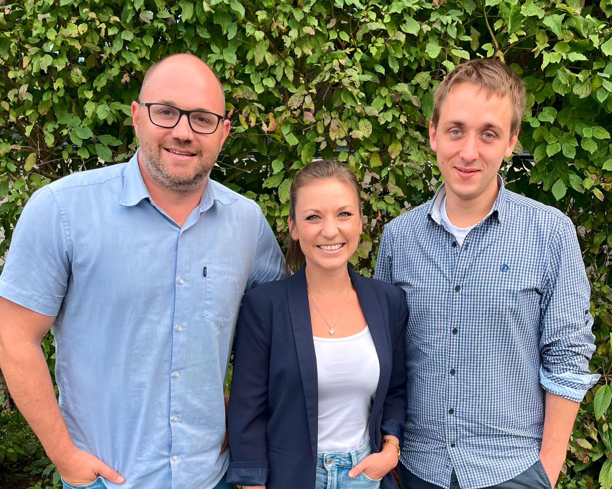 Die drei Verbindungslehrer: Christian Heck, Laura Windmüller und Christian Kaiser.